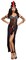 The Costume Center Black and Brown Voo Doo Priestess Women Adult Halloween Costume - Large